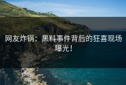 网友炸锅：黑料事件背后的狂喜现场曝光！