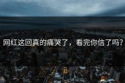 网红这回真的痛哭了，看完你信了吗？